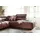 KAWOLA Ecksofa Riso Leder Recamiere rechts braun