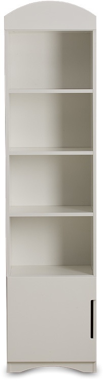 Bibliothèque blanche 1 porte 3 étagères L46 cm ANTONIN