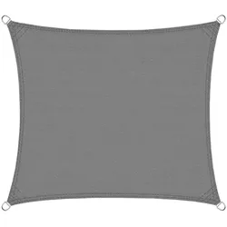 KARAT Sonnensegel Atmungsaktiv / Quadratisch / Grau / 3 x 3 m