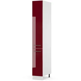 Vicco Badschrank Fame-Line 30 x 206,8 x 58 cm Bordeaux Hochglanz