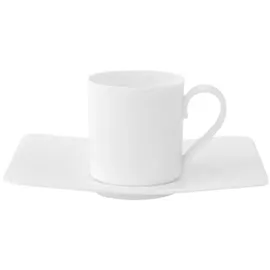 Villeroy & Boch Espressotasse mit Untertasse 0,06 l Weiß