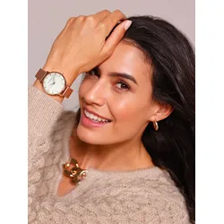 Automatikuhr, rosa (rosé), Armbanduhren, Damen