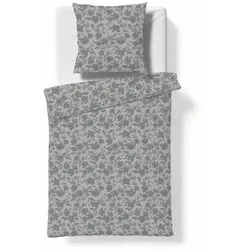 fleuresse Bettwäsche Black Premium 135 x 200 cm Tencel Grau