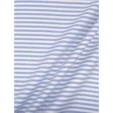 Bündchenstoff Schlauch Meterware Streifen 10 Farben ab 50cm (Hellblau, 1m)