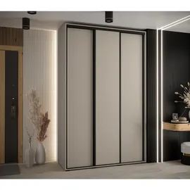 möbel kryspol Schwebetürenschrank Dakota 160 x 235,2 x 45 cm Schwarz