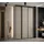 möbel kryspol Schwebetürenschrank Dakota 160 x 235,2 x 45 cm Schwarz