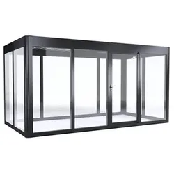 SunElements Gewächshaus »Energy 4.2«, BxHxT: 443 x 229 x 233 cm, UV-beständig, winterfest - silberfarben