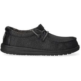 HEYDUDE Wally Youth Basic Moccasin Schwarz 33