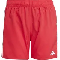 adidas 3 Stripes Badeshorts Pure Ruby/White 15-16 Jahre