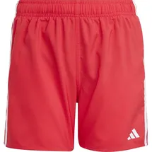 adidas 3 Stripes Badeshorts Pure Ruby/White 15-16 Jahre