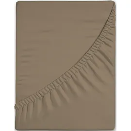 Muller Textiles Spannbettlaken Jersey 90 x 200 cm sand