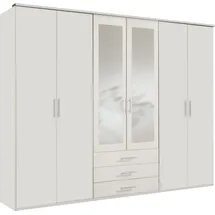 WIMEX Drehtürenschrank Ben 270 x 210 x 58 cm Weiß