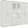 WIMEX Drehtürenschrank Ben 270 x 210 x 58 cm Weiß
