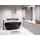 vente-unique Apulia Freistehende Badewanne 160 x 82 x 58 cm (245 L)
