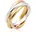 Elli Ring Damen Wickel Basic Tri-Color in 925 Sterling Silber