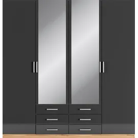 Priess Kleiderschrank »Amsterdam« mit oder ohne LED-Beleuchtung schwarz