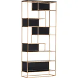 GUTMANN FACTORY Regal GUTMANN FACTORY "Porto", schwarz, B:87cm H:200cm T:35cm, Regale, Büroregal Raumteiler-Regal Standregal