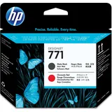 HP 771 matt schwarz + chromatic rot CE017A