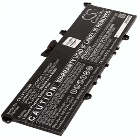 AccuCell Akku passend für Laptop Lenovo ThinkBook 14s G2 ITL-20VA0005AU, Typ L19C4PDD 3550 mAh Notebook Akku, Schwarz