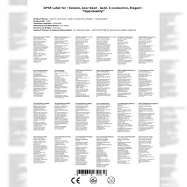 ich-zapfe Schanksäule Gold 3-leitig, elegant, \"Topp-Qualität!\""