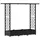 vidaXL Hochbeet mit Rankgitter und Dach 164 x 40 x 123 cm Schwarz