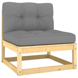 vidaXL Garten-Lounge-Set 2-tlg. grau
