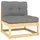 vidaXL Garten-Lounge-Set 2-tlg. grau