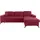 Home Affaire "Lolland L-Form", rot (bordeaux), B:250cm H:88cm T:162cm, Struktur imprägniert - feucht abwischbar (100% Polyester);Struktur Flausch (90% Polyester, 10% Polyamid);Luxus-Microfaser ALTARA NUBUCK (100% Polyester), Sofas, Ecksofa, Wahlweise mit