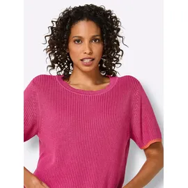 Creation L Premium Lyocell-Baumwoll-Pullover Fuchsia 46