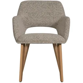 Woood 2er-Set DAHEIM Stuhl Murata Stoff Beige Natur