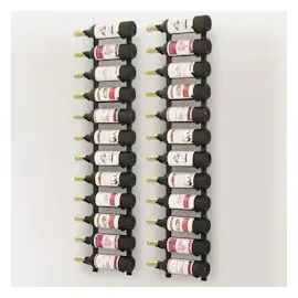 vidaXL Weinregal 12 Flaschen Schwarz