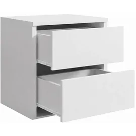 beautysofa Schwebetürenschrank HELA 120 x 204,5 x 60 cm Weiß