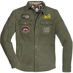 HolyFreedom Lieutenant Motorrad Textiljacke, grün, Größe S für Männer