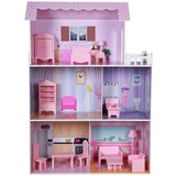 Play & Learn WOOMAX ColorBaby 85293 Puppenhaus aus Holz