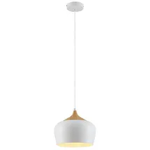 LINDBY Vilsera 1-flg. 30 cm skandinavisch weiß Metall