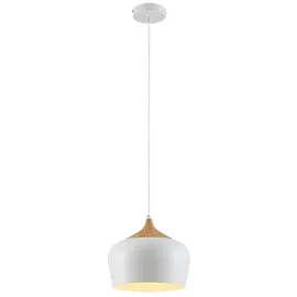 LINDBY Vilsera 1-flg. 30 cm skandinavisch weiß Metall