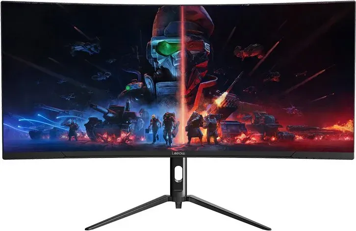 Lepow 34 Zoll Ultra-Wide Curved Desktop-Monitor – 165 Hz Bildwiederholrate, 3440 × 1440 Auflösung, Präzise Farbwiedergabe, Ideal für Effizientes Arbeiten und Immersives Entertainment-Erlebnis, HC-SJ34MZ5