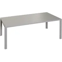Mendler Alu-Esstisch HWC-N40, Tisch Bistrotisch Gartentisch Balkontisch, wetterfest 180x80cm