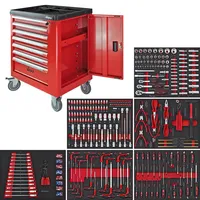 DEMA Werkstattwagen Werkzeugwagen Nelson mit Werkzeug 251-tlg.
