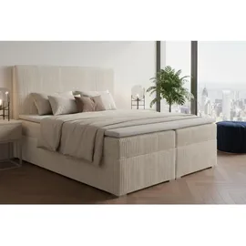 Deine Möbel 24 LOFT IV 180 x 200 cm H4 Beige/Grau/Schwarz