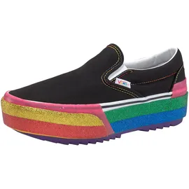 vans glitter slip on stacked