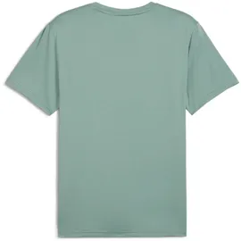 Puma TAD Essentials Solid Cat Tee (CF Big cat) T-Shirts, Green Moon,