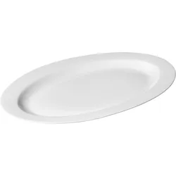 METRO Professional Platte Fine Dining, Porzellan, 35.5 cm, oval, weiß, 4 Stück
