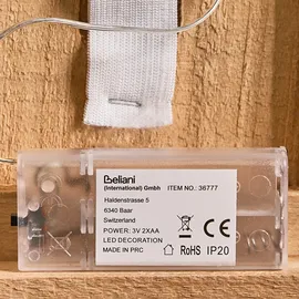 Beliani Pollerleuchte 80 cm Hellbraun