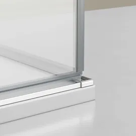 Bernstein EX809 Eckdusche mit Drehtür 80 x 195 cm transparent Sicherheitsglas inkl. Duschtasse