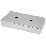 SO-TECH® Möbelfuß Möbelfuß flach Chrom poliert 180 x 100 mm silberfarben 3.38 cm