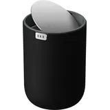 Eko Mini Tischmülleimer 1,5 l Schwarz