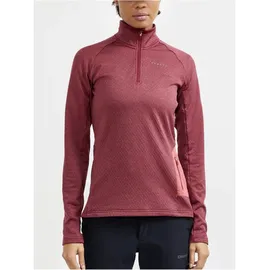 Craft Core Trim Midlayer 1/2-Zip Langarmshirt Damen 488200 - rhubarb/melange M