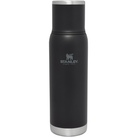 Stanley Adventure To-Go Thermosflasche 0.75L - 20 Stunden Heiß - 25 Stunden Kalt - Auslaufsicher - Isolierter Deckel - Doppelwandige Vakuumisolierung - BPA Frei - Black