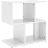 vidaXL Nachtschrank Hochglanz-Weiß 50 x 30 x 51,5 cm Weiß